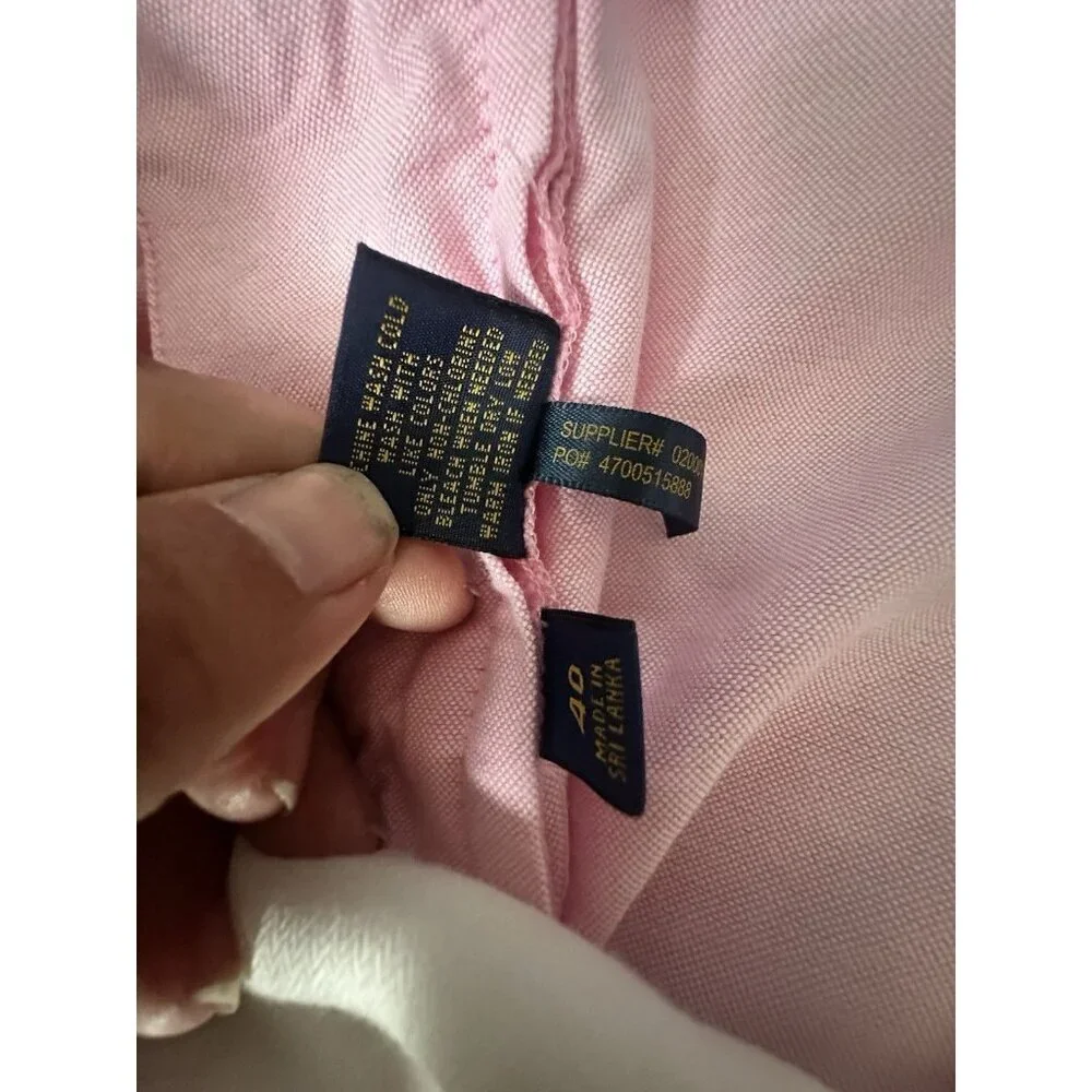 Polo Ralph Lauren Shorts Mens Size 40 Pink Chino Golf Short Preppy Cotton Casual